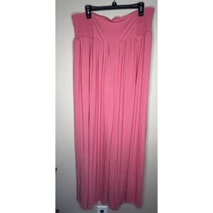 Zenana‎ Women's 2X Wide Leg Smocked Pants Stretch Flowy NWT